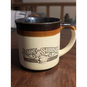 Vintage 1986 Hardee's Rise and Shine Homemade Biscuits Coffee Mug